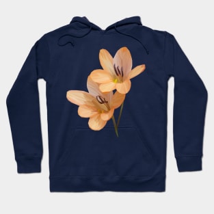 Orange Flower Geometric Hoodie